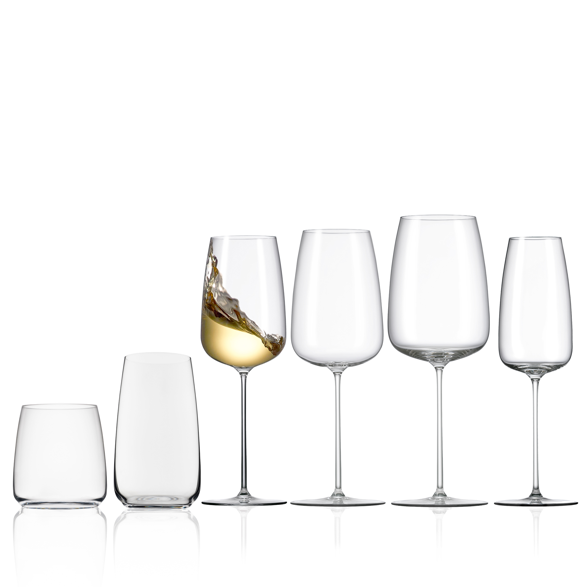 Talismano 7 oz Prosecco / Sparkling Small Wine Glasses (Set of 4)
