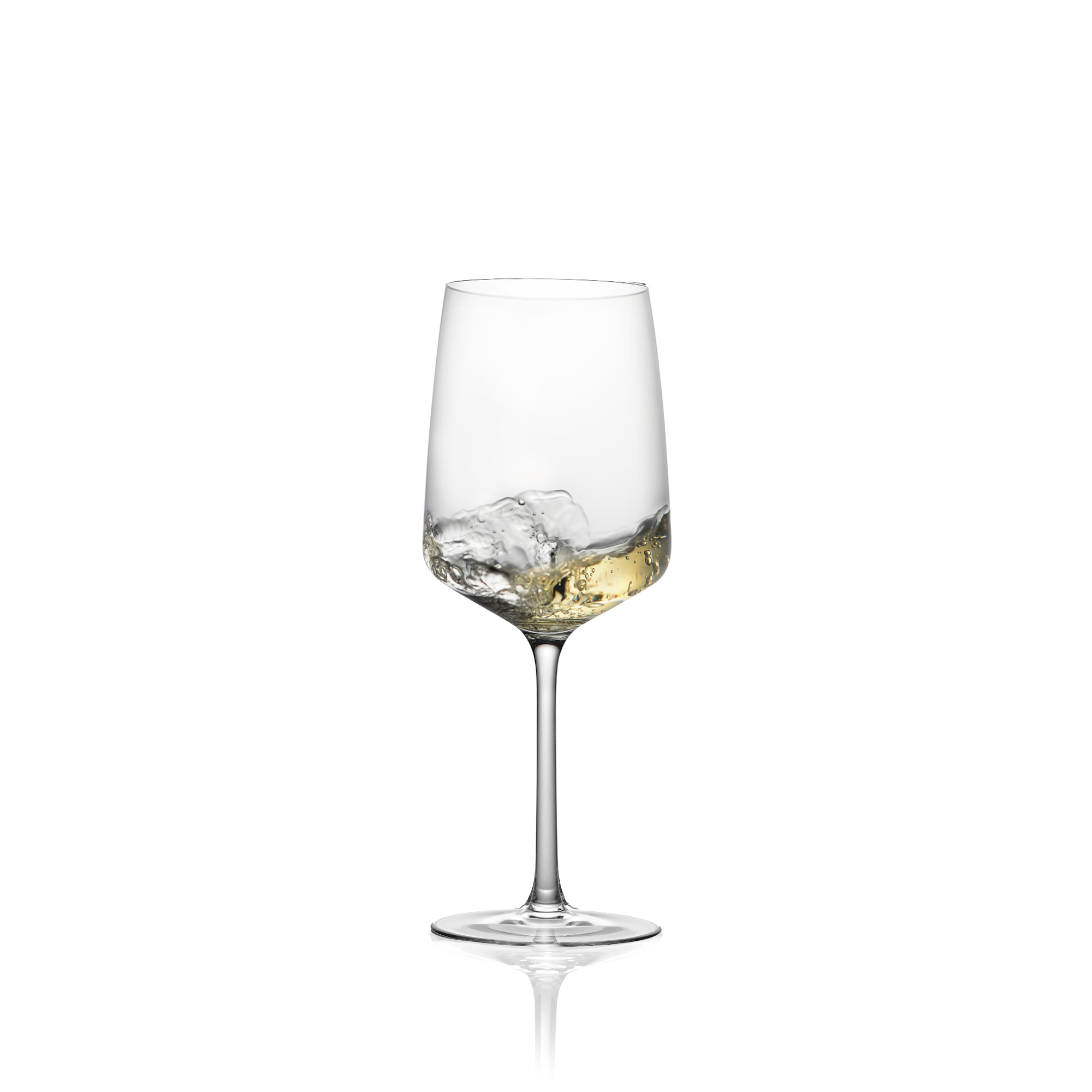 Rona 14 oz. Crystal Stemmed Wine Glass (Set of 6)