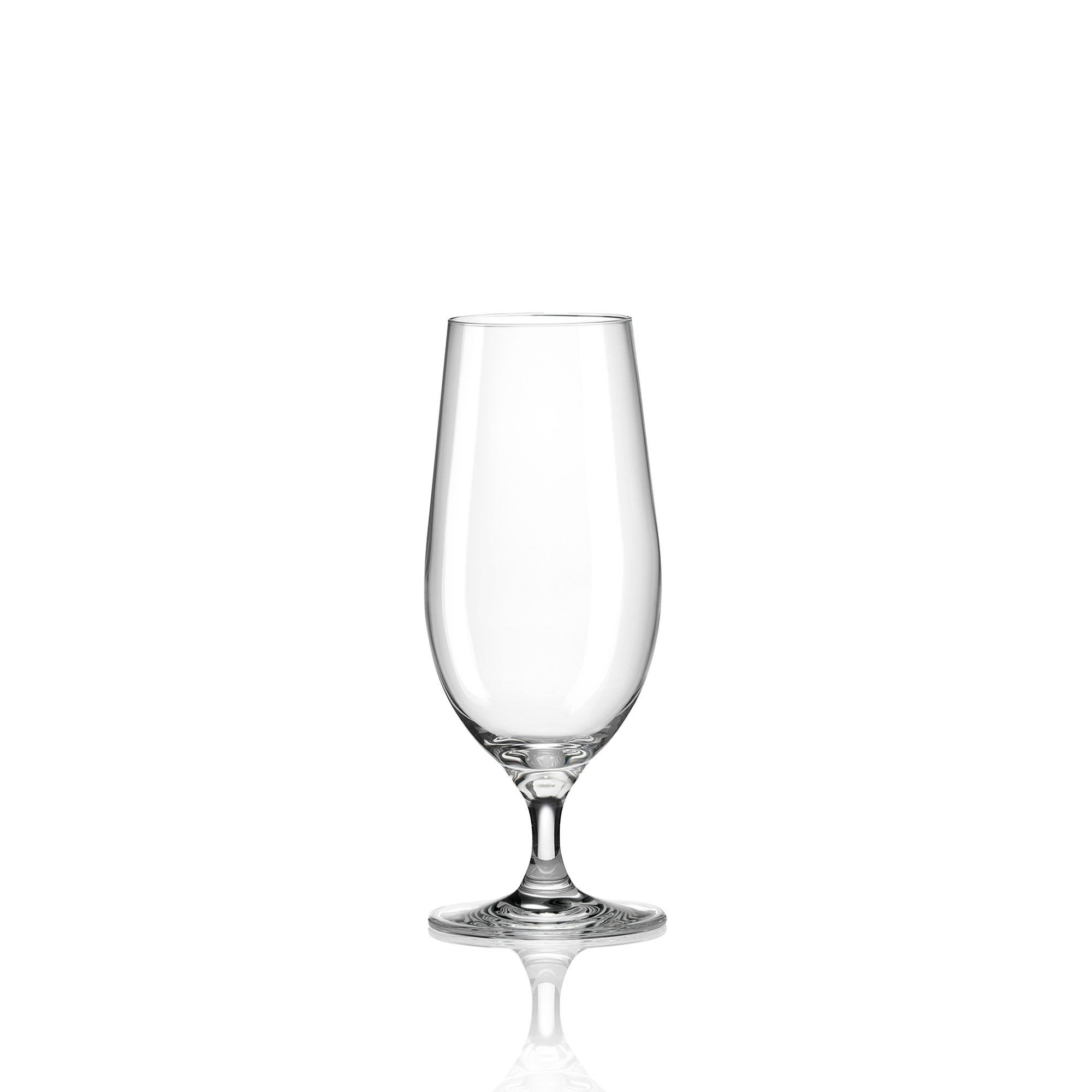 Made In Cookware - Stemmed Beer Glasses - 14 oz - Set of 4 -  Italian Made Crystal Glass - Titanium-Reinforced Stem Italy: Beer Glasses